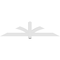 Ekena Millwork Redmond Architectural Grade PVC Gable Bracket, 72"W x 18"H x 4"D x 4"F, 6/12 Pitch GBP072X18X0404RED00 - alternate 5